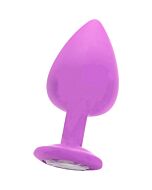 Extra large plug diamante morado