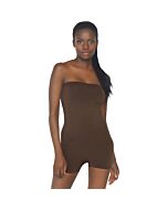 Body en microfibre opaque - marron