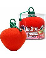 éponge de bain en forme de fraise avec Vibromasseur