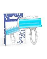 Anneau Vibrant Linguistique Bleu "Blue Bliss