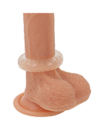 Anneau Pénis Powering 4,5cm Transparent - Résistant et Flexible