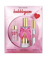 Bijoux - Indiscrets Bubblegum Play Kit avec Huile, Gel & Gloss pour les Lèvres