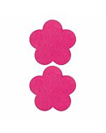 Adhésifs Nipples de fleurs rose