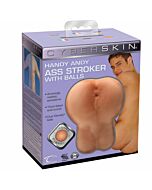 Topco anal masturbateur stroker avec testicules