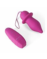 B Swish bfilled plug anal noir lilas télécommande classique