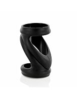 gaine de pénis svelte noir humide