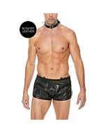 Collier de bondage bleu de luxe