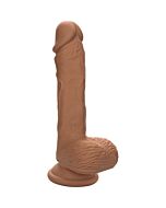 Dildo Double Densité Marron 17,75cm