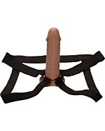 Housse d'extension réaliste avec harnais 17,25cm marron