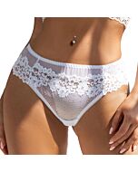 Culotte en Dentelle Florale Blanche