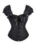 Corset anges noir - Taille 2XL - Sex Shop