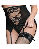 Porte-jarretelles en dentelle noire sexy