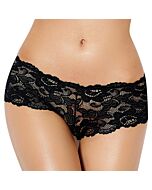 Culottes Florales Noires Sexy