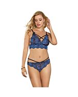 Séduisant Bleu Croisé