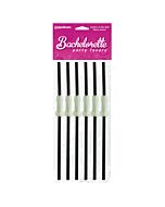Bachelorette pénis pailles luminescents 6 pcs