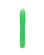 Neon luv tactile vibrateur et cannelée minces vert