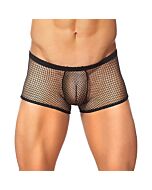Boxer Homme réseau électrique noir