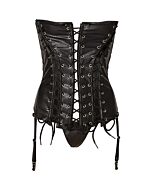 Avanza Les lacets et string noir corse