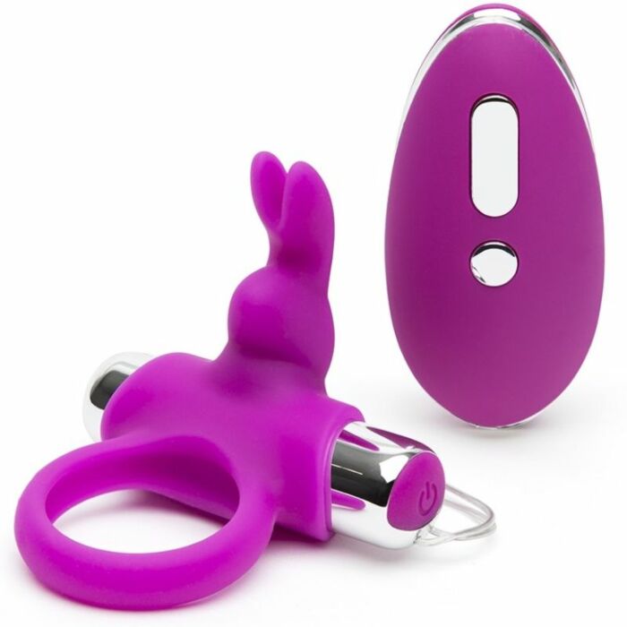 HAPPY RABBIT ANILLO VIBRADOR CONTROL REMOTO LILA