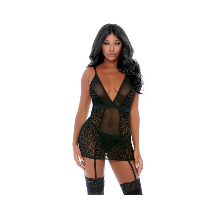 Feline Feisty Cheetah Cup Body Negro