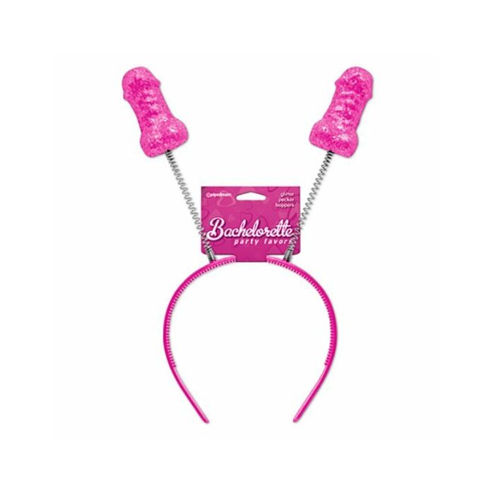 Diadème de Bachelorette avec plumes scintillantes