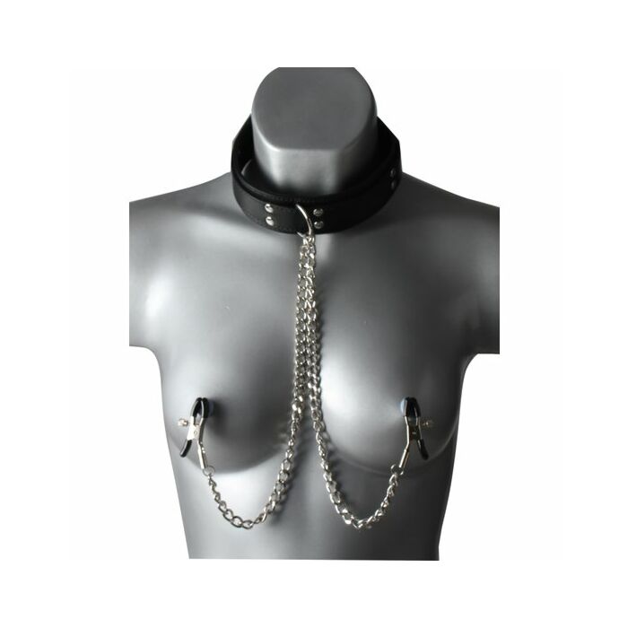 Collier avec des pincettes