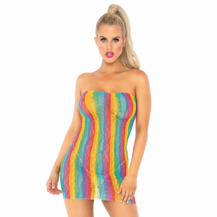 Leg tube tube robe multicolore taille unique