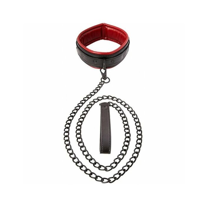 Saffron leash collar - correa y collar - rojo