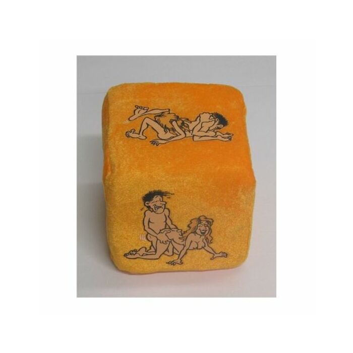 Posture en tissu orange dés