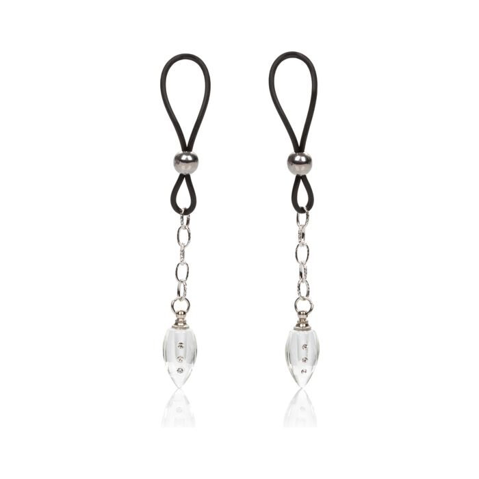 Pendentifs de tétons en cristal de larme