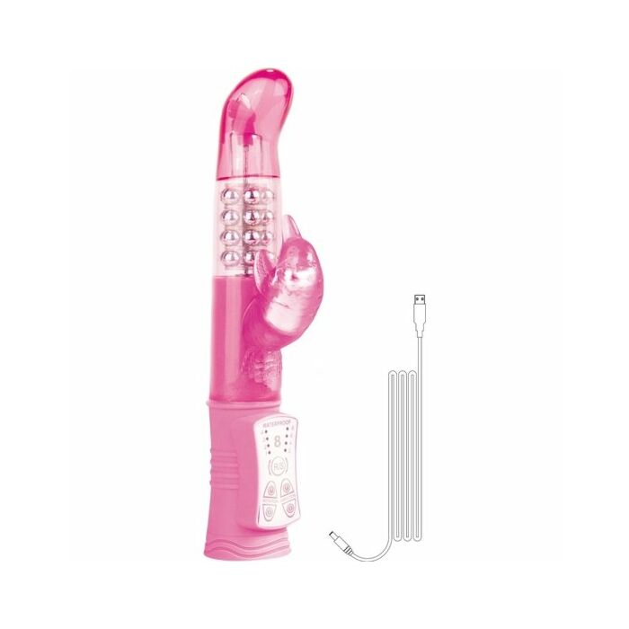 Vibromasseur rechargeable rose delfn