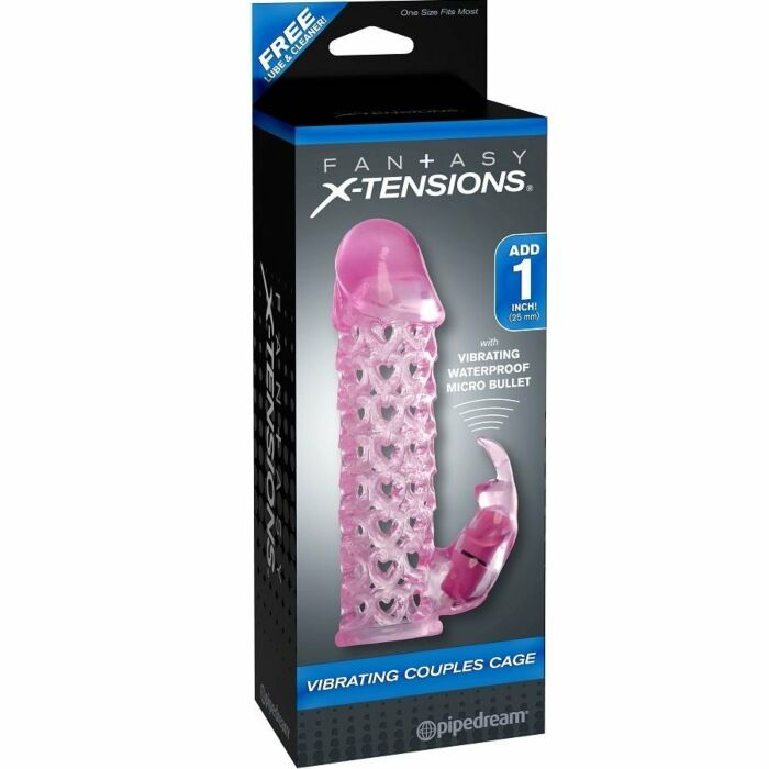 XTensions vibrateur rose deux manches de la cage