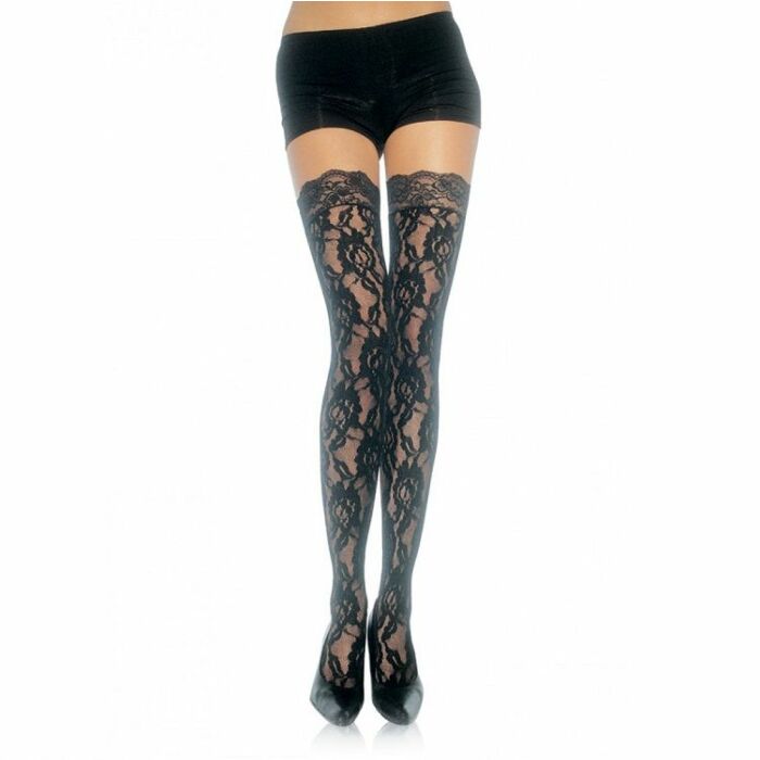 Collants Avenue en Dentelle Florale