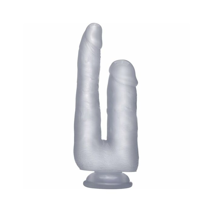 Realrock pene doble 23 cm - transparente