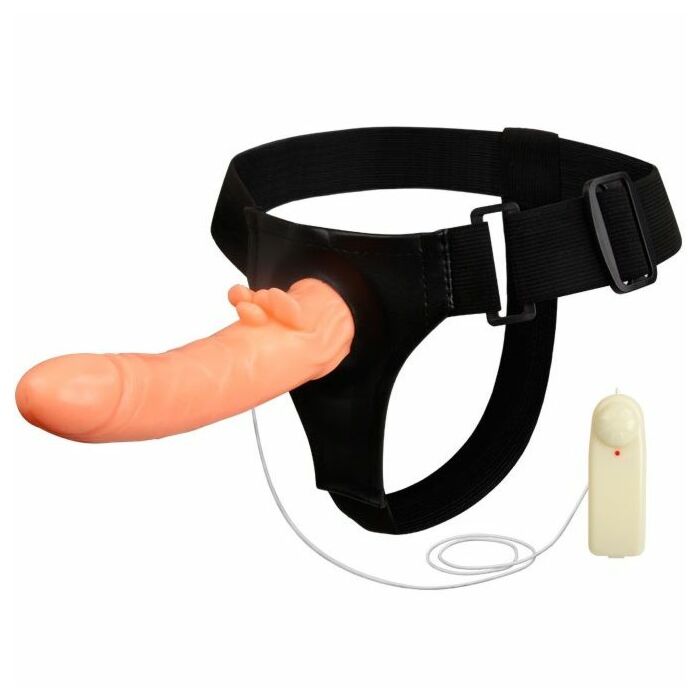 Passionné femme danse harnais vibrateur 18cm