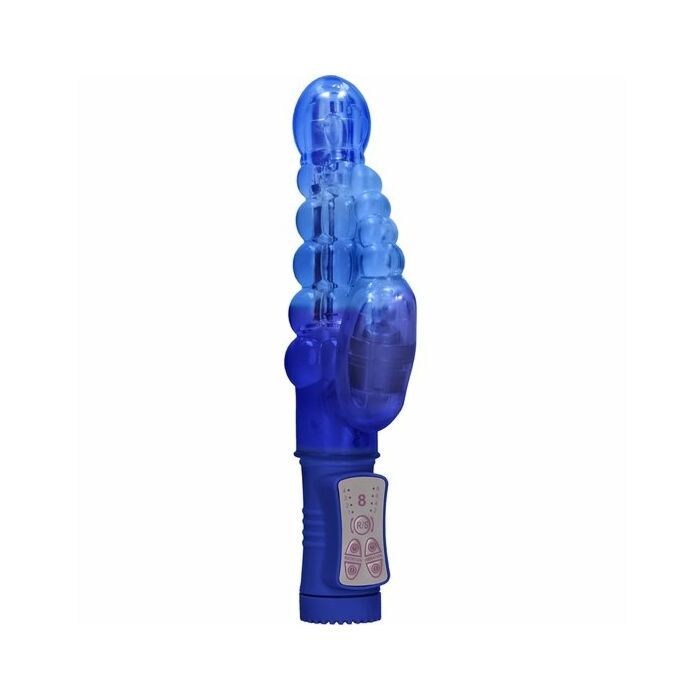 Vibrador rampante burbujas con rotación - azul