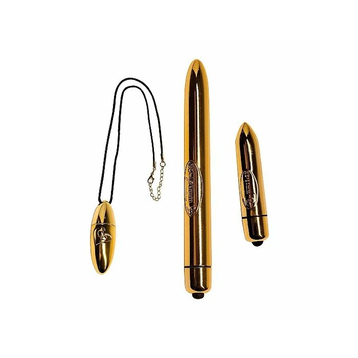 Coffret cadeau de vibrateurs dorés