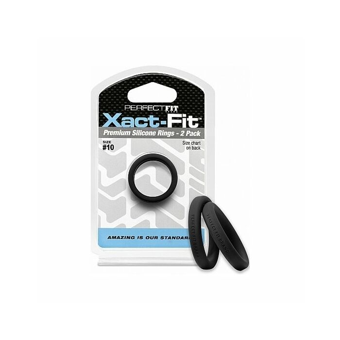 Pack Xact-fit: Anneaux en Silicone Noir