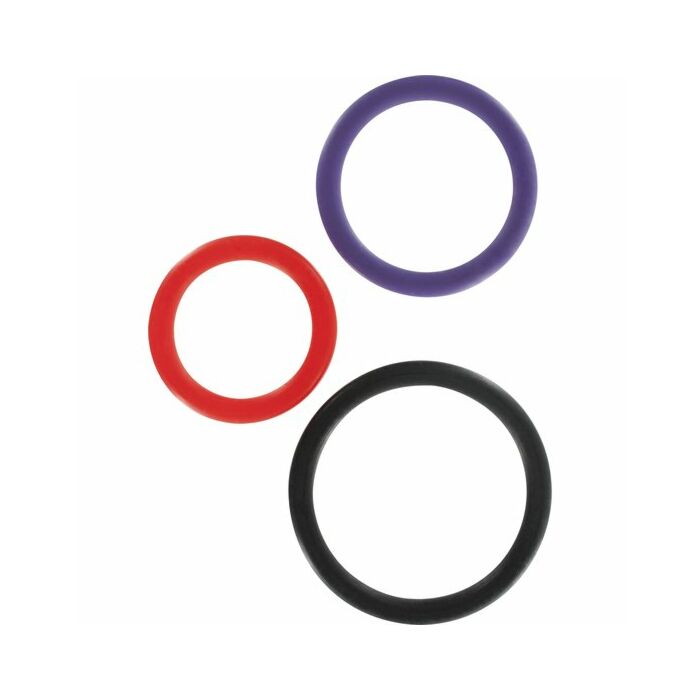 anneaux triples multicolore