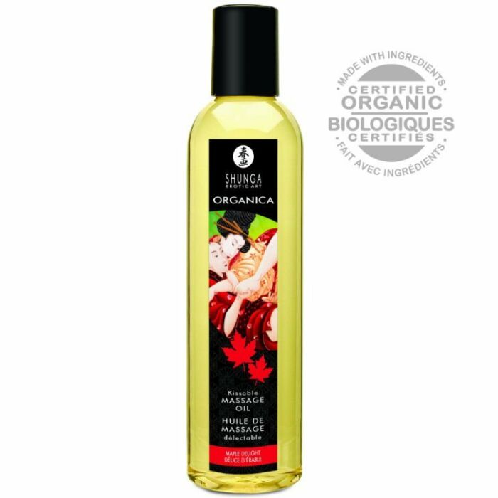 Shunga aceite masaje erotico organico delicia de arce