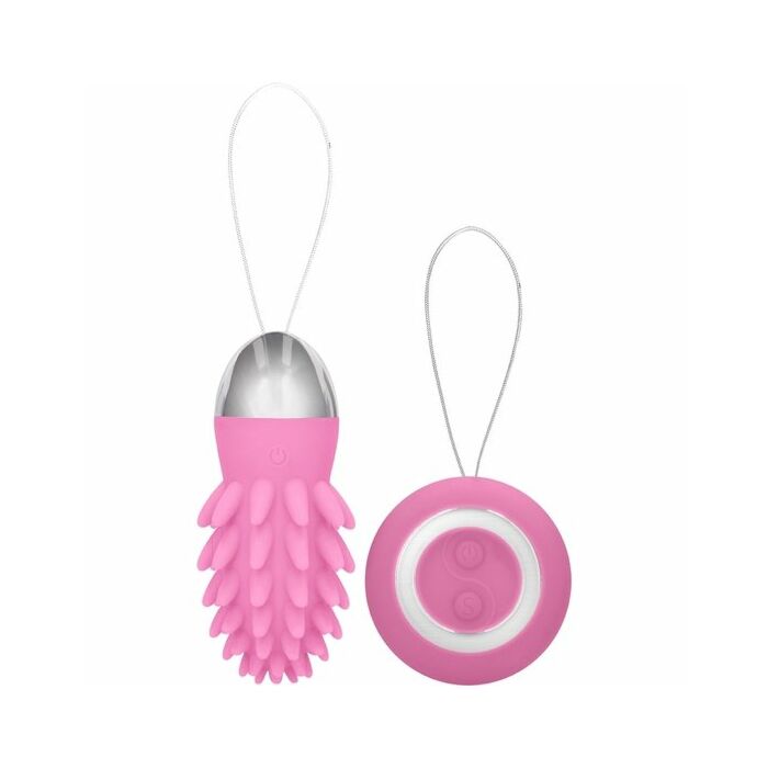 Mason huevo vibrador control remoto rosa