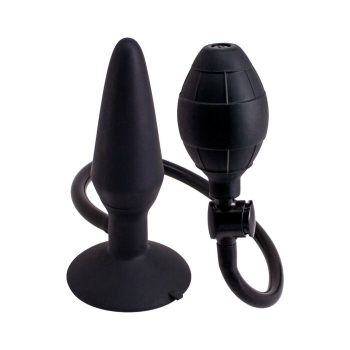 Plug anal Hinchable M - Negro