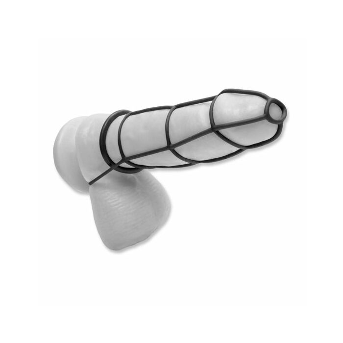 Fétiche élite fantastique envoyé gaine et anneaux noirs pour pénis