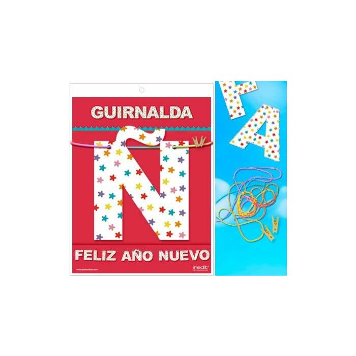 Guirnalda feliz aão nuevo (cartulina 220gr)
