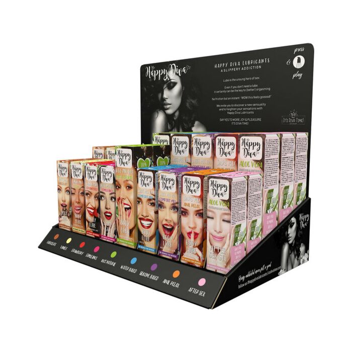 Présentoir Lubircantes Happy Diva 45pcs