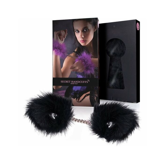 Menottes marabou noir