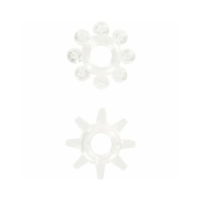 Puissance extensible 2pcs anneau transparent