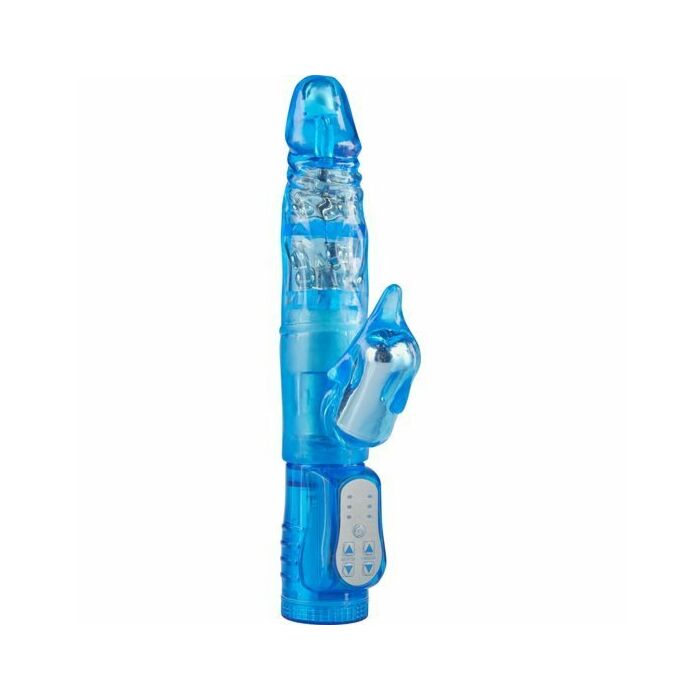 Vibromasseur clitoridien bleu stimulateur