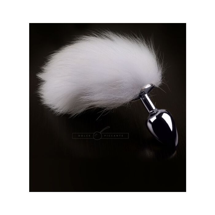 Bouchon argenté avec queue - s