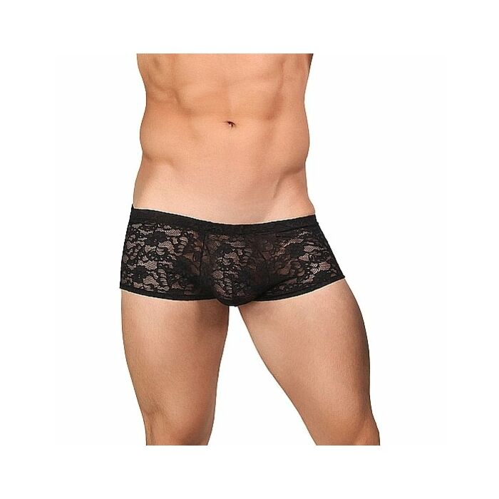 Homme dentelle noire pouvoir boxer